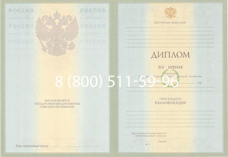 Купить Диплом о высшем образовании 2003-2009 годов в Новошахтинске